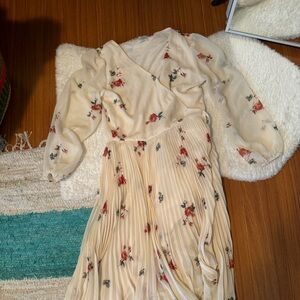 Wilfred floral pleated dress